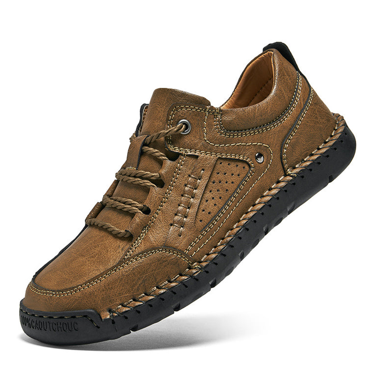 ⏰Last Day 70% OFF 🔥 TOPSFANO® Men's Handmade Leather Lace-Up Casual Shoes