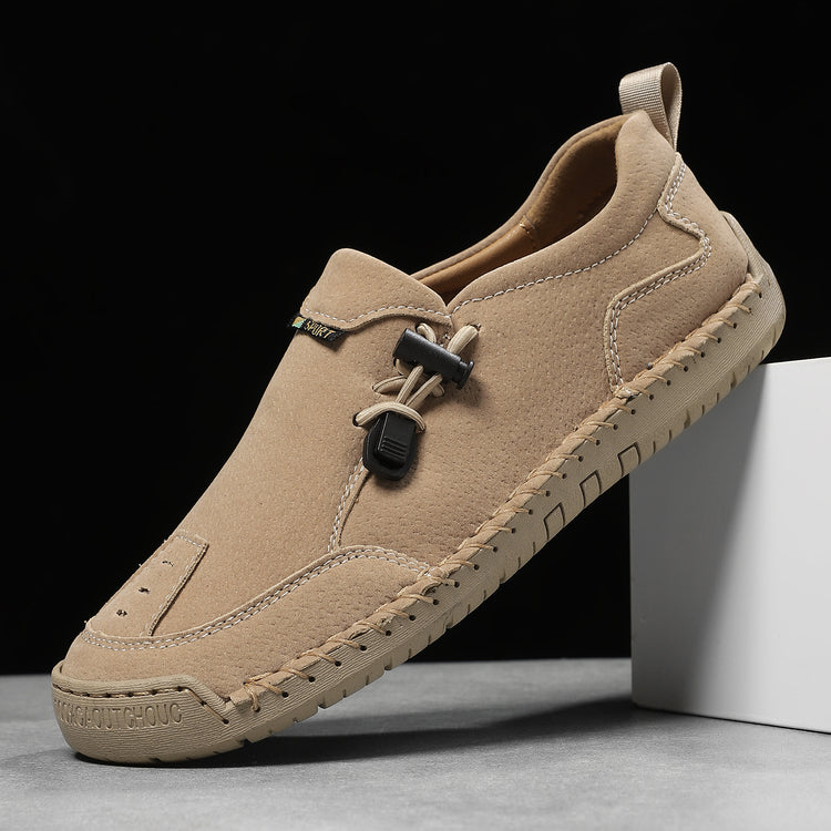 ⏰Last Day 70% OFF 🔥 TOPSFANO® Men's Handmade Leather Pull-Cord Casual Shoes