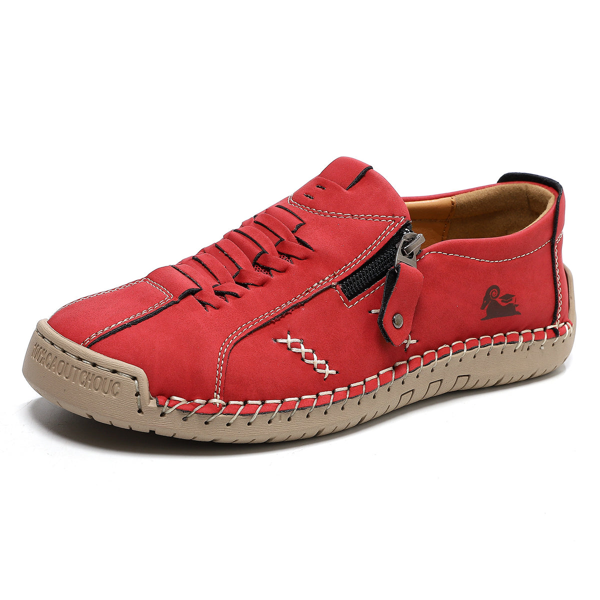 ⏰Last Day 70% OFF 🔥 High quality slip-on cowhide leather driving shoes with side zip
