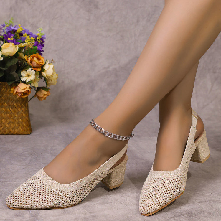 ⏰Last Day 70% OFF 🔥 Women's Breathable High Heel Slipper Sandals