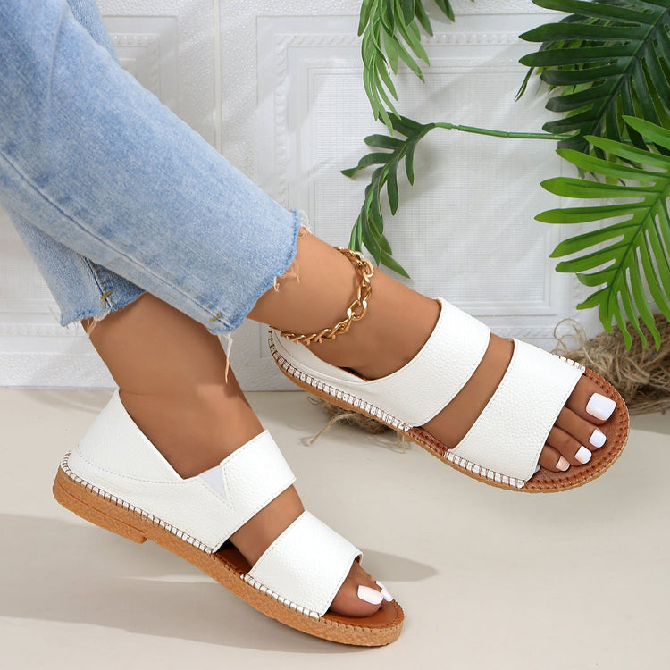Women's Double Strap Platform Espadrille Sandals Comfortable Summer Shoes