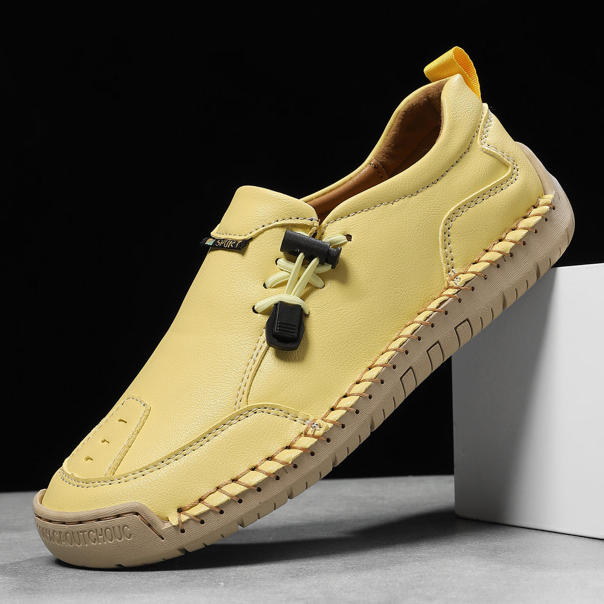 ⏰Last Day 70% OFF 🔥 TOPSFANO® Men's Handmade Leather Pull-Cord Casual Shoes