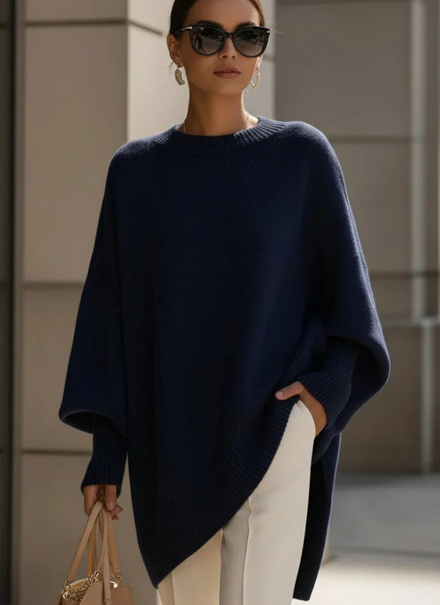 ⏰Last Day 70% OFF 🔥 Women's Cozy Loose Asymmetrical Hem Sweater