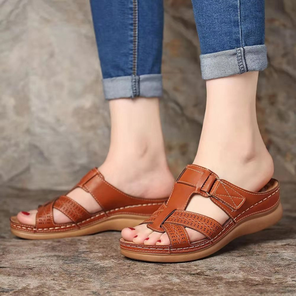⏰Last Day 70% OFF 🔥 TOPSFANO® Women's Casual Wedge Slide Sandals