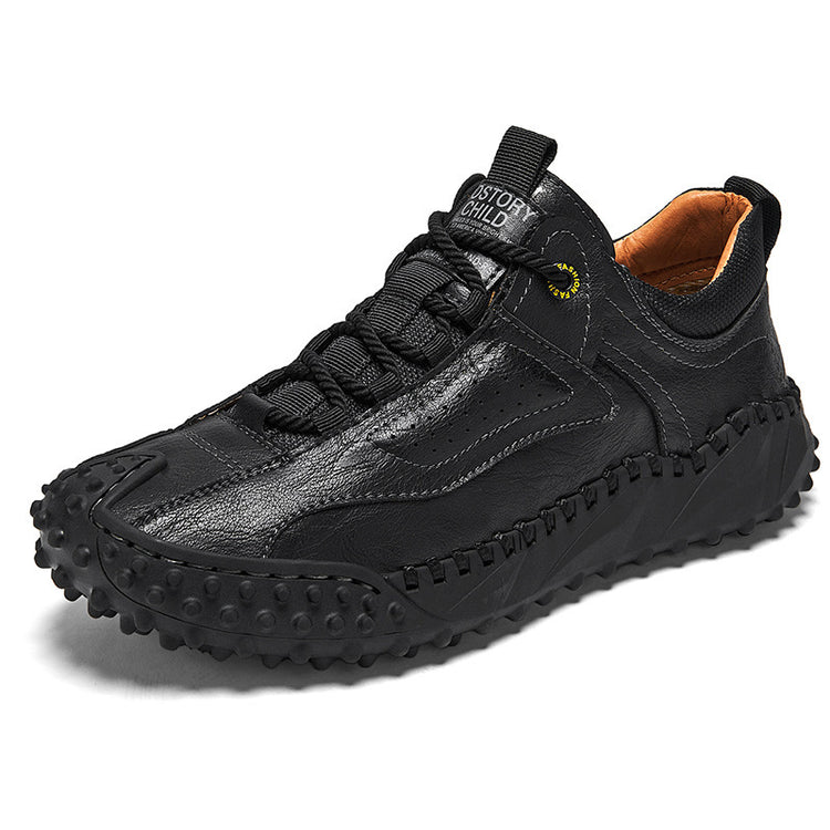 ⏰Last Day 70% OFF 🔥 TOPSFANO® Men's Leather Lace-Up Casual Shoes
