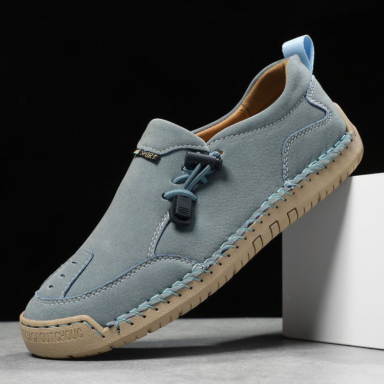 ⏰Last Day 70% OFF 🔥 TOPSFANO® Men's Handmade Leather Pull-Cord Casual Shoes