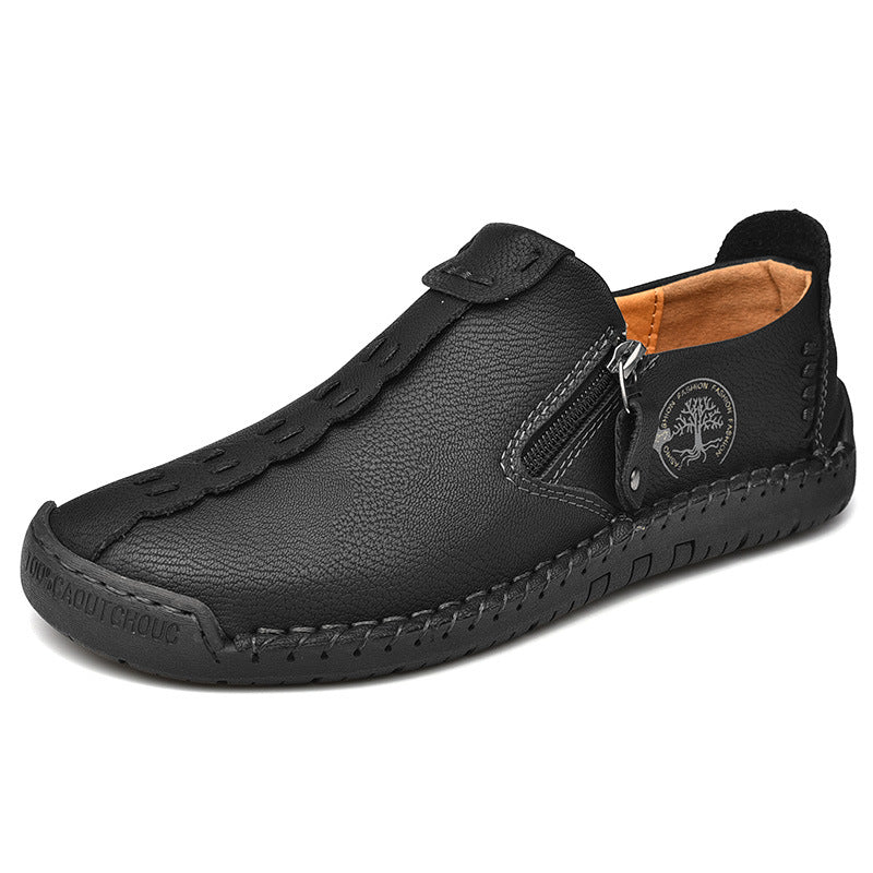 ⏰Last Day 70% OFF 🔥 TOPSFANO® Men's Vintage Side-Zip Slip-On Shoes