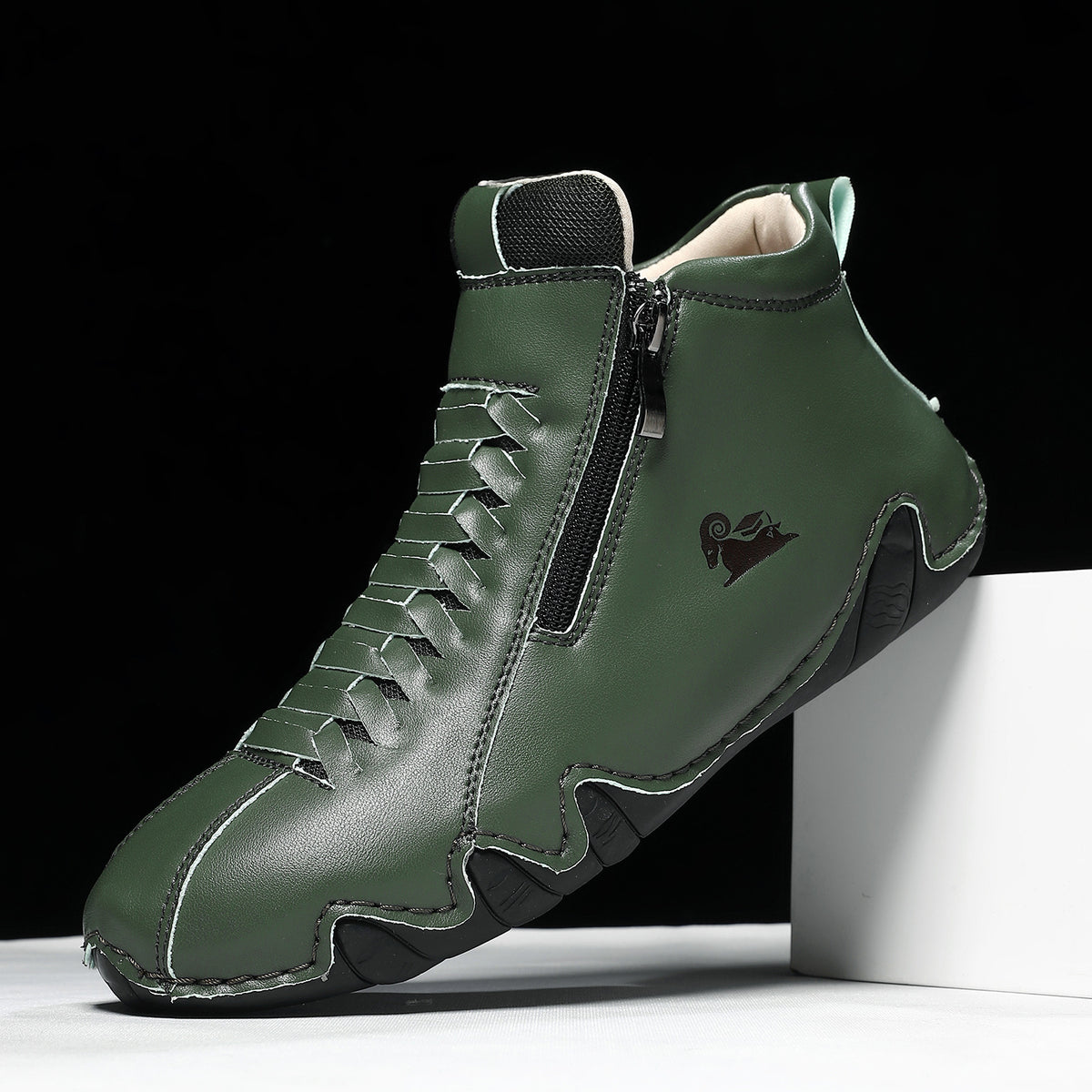⏰Last Day 70% OFF 🔥 TOPSFANO® Hand-Stitched High-Top Casual Shoes with Side Zippers