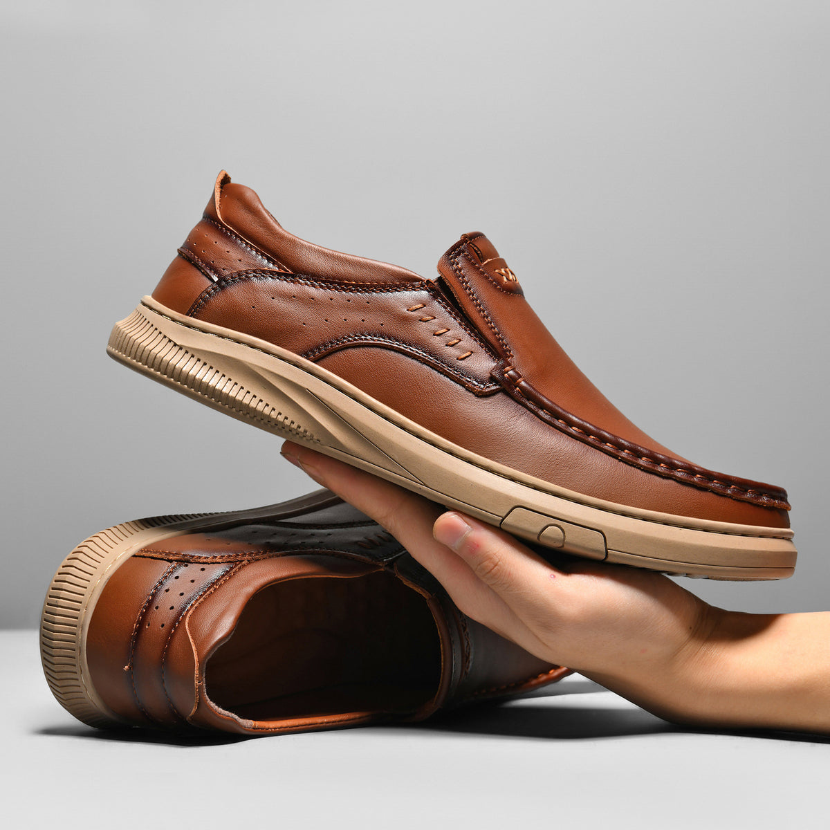⏰Last Day 70% OFF 🔥 TOPSFANO® Men's Cowhide Leather Casual Driving Shoes