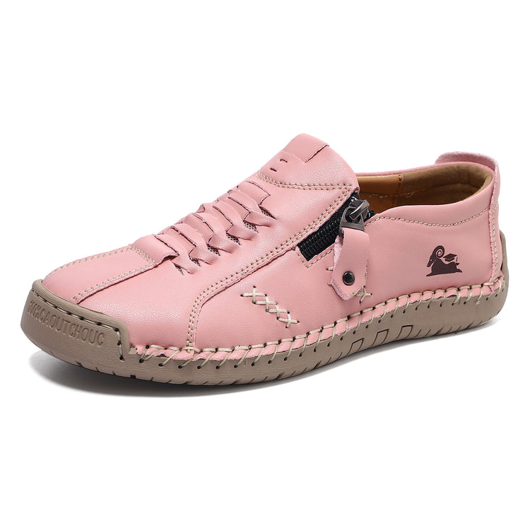 ⏰Last Day 70% OFF 🔥 High quality slip-on cowhide leather driving shoes with side zip