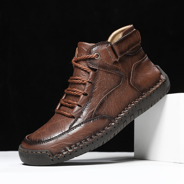 ⏰Last Day 70% OFF 🔥 TOPSFANO® Men's Vintage Lace-Up High-Top Shoes