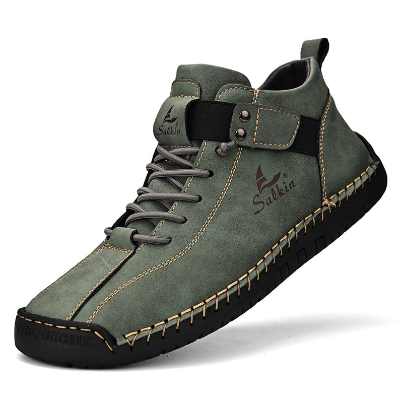 ⏰Last Day 70% OFF 🔥 TOPSFANO® Men's Vintage Strap High-Top Shoes