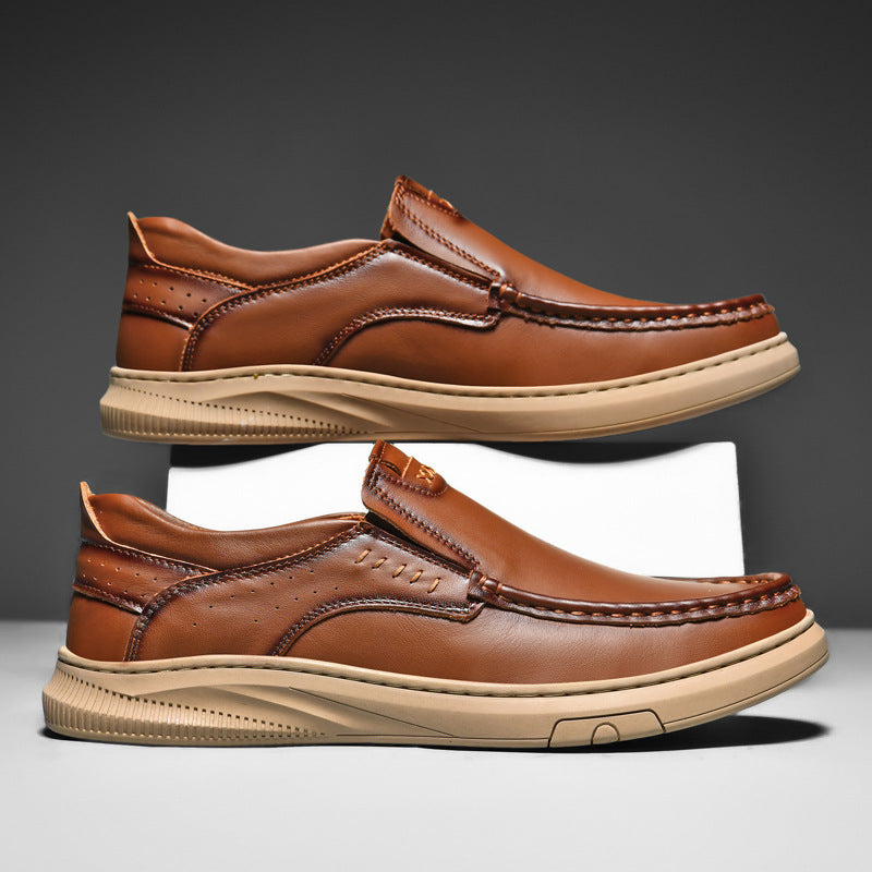 ⏰Last Day 70% OFF 🔥 TOPSFANO® Men's Cowhide Leather Casual Driving Shoes