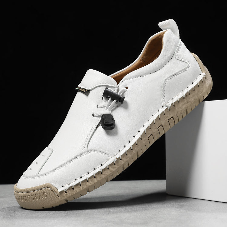 ⏰Last Day 70% OFF 🔥 TOPSFANO® Men's Handmade Leather Pull-Cord Casual Shoes