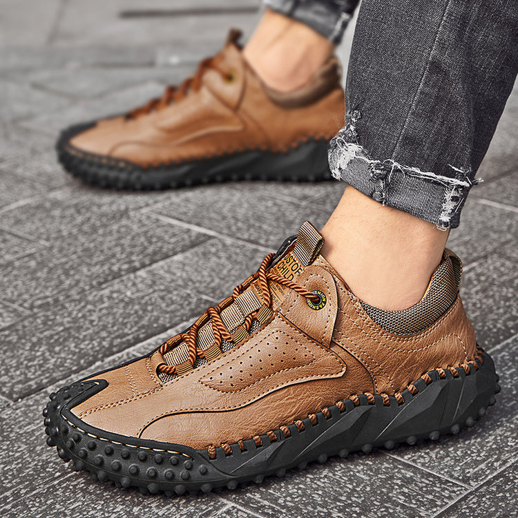 ⏰Last Day 70% OFF 🔥 TOPSFANO® Men's Leather Lace-Up Casual Shoes
