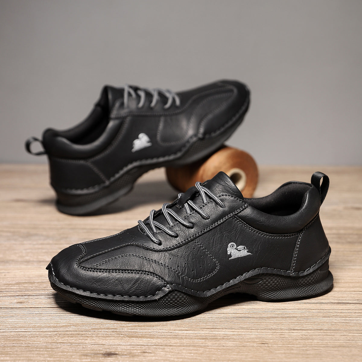 ⏰Last Day 70% OFF 🔥 TOPSFANO® Men's Handmade Low-Top Leather Lace-Up Shoes