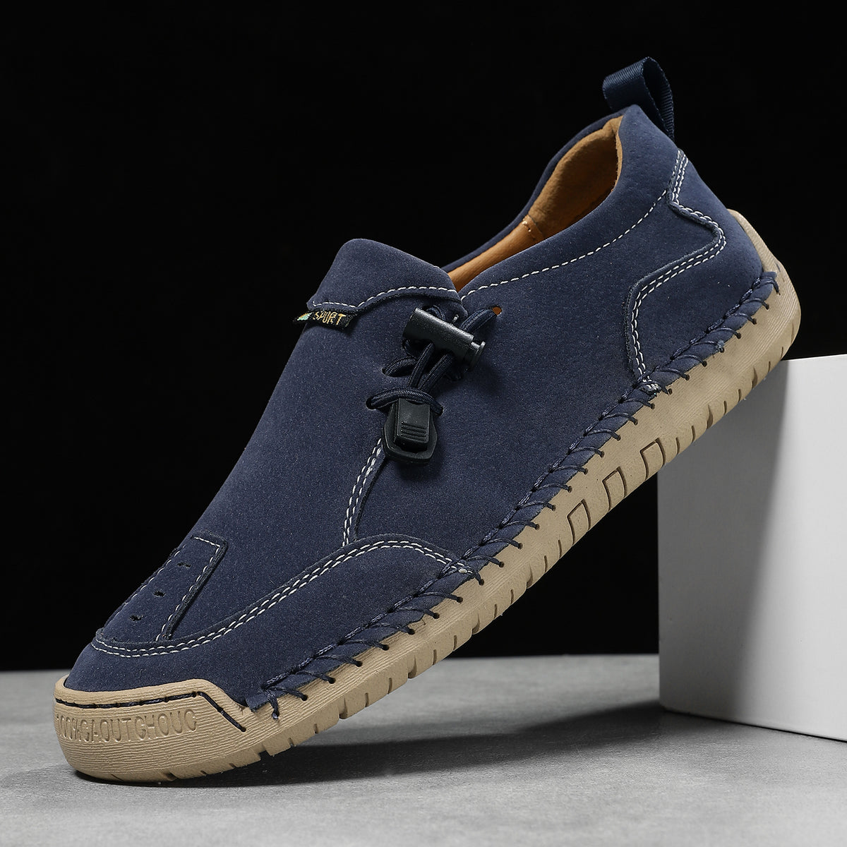 ⏰Last Day 70% OFF 🔥 TOPSFANO® Men's Handmade Leather Pull-Cord Casual Shoes