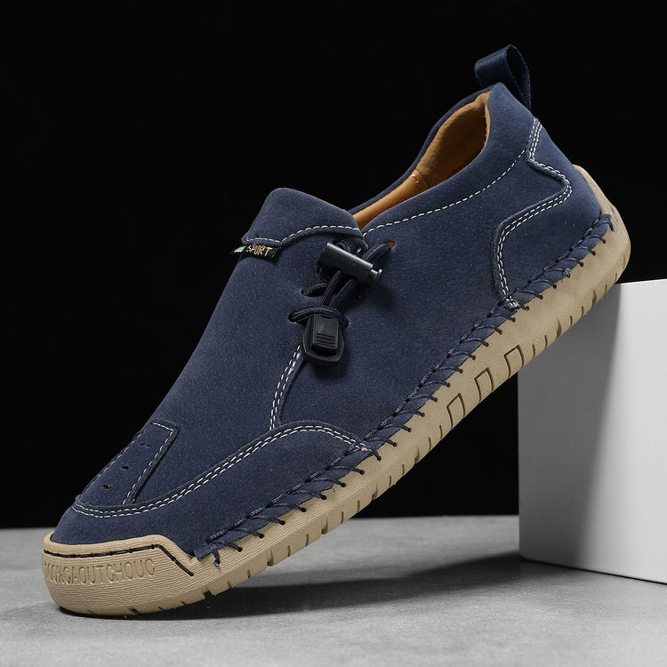 ⏰Last Day 70% OFF 🔥 TOPSFANO® Men's Handmade Leather Pull-Cord Casual Shoes