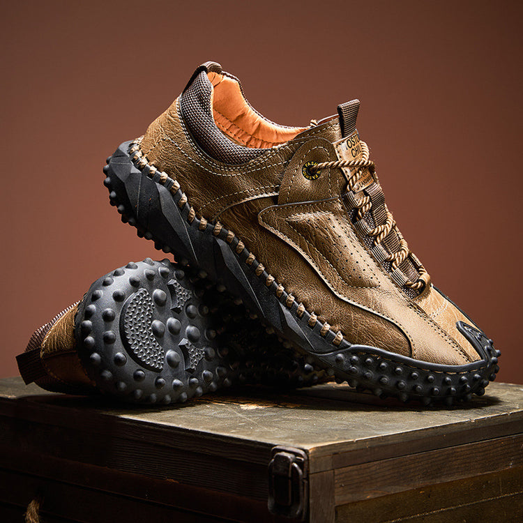 ⏰Last Day 70% OFF 🔥 TOPSFANO® Men's Leather Lace-Up Casual Shoes