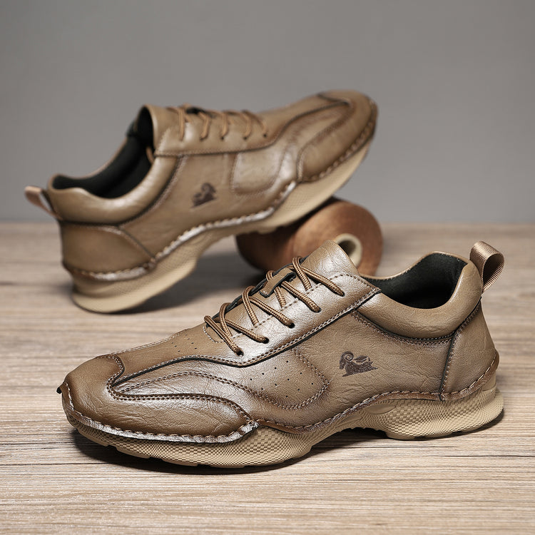 ⏰Last Day 70% OFF 🔥 TOPSFANO® Men's Handmade Low-Top Leather Lace-Up Shoes