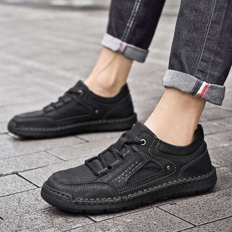 ⏰Last Day 70% OFF 🔥 TOPSFANO® Men's Handmade Leather Lace-Up Casual Shoes