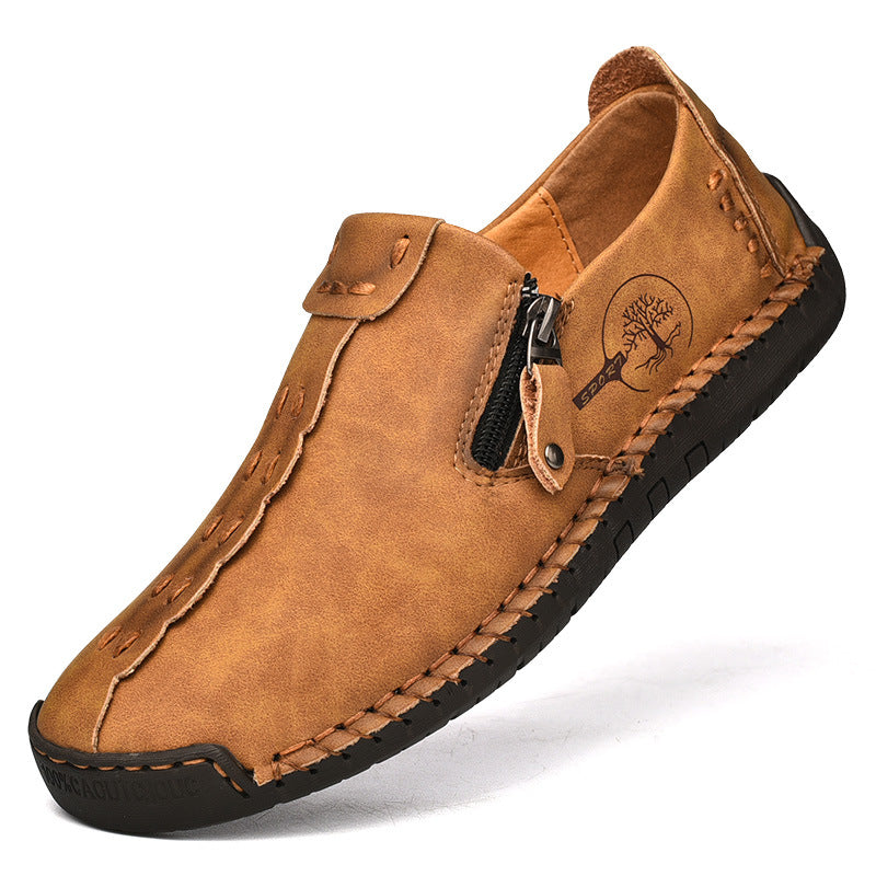 ⏰Last Day 70% OFF 🔥 TOPSFANO® Men's Vintage Side-Zip Slip-On Shoes
