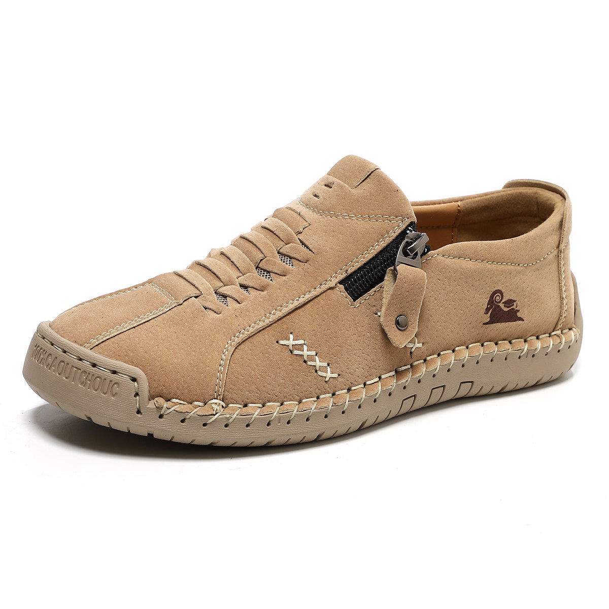 ⏰Last Day 70% OFF 🔥 High quality slip-on cowhide leather driving shoes with side zip