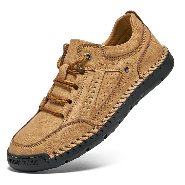 ⏰Last Day 70% OFF 🔥 TOPSFANO® Men's Handmade Leather Lace-Up Casual Shoes