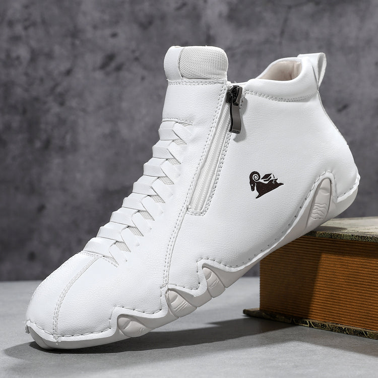 ⏰Last Day 70% OFF 🔥 TOPSFANO® Hand-Stitched High-Top Casual Shoes with Side Zippers