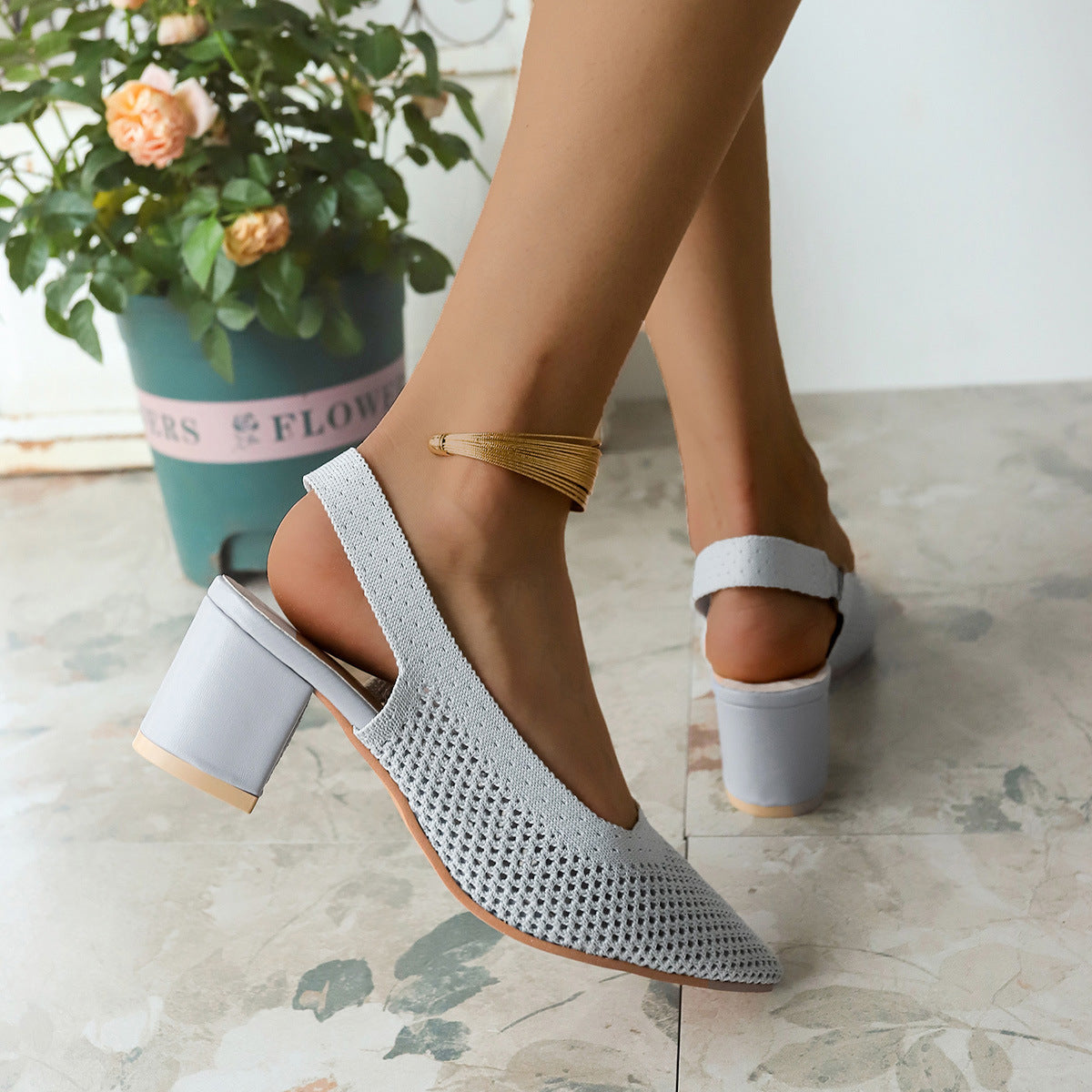 ⏰Last Day 70% OFF 🔥 Women's Breathable High Heel Slipper Sandals