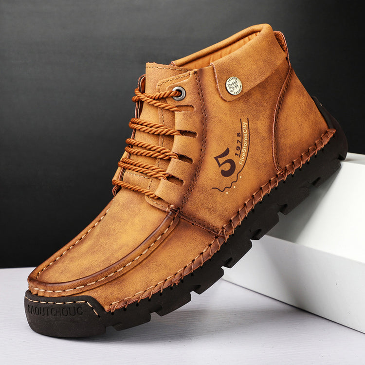 ⏰Last Day 70% OFF 🔥 TOPSFANO® Men's Vintage Lace-Up Ankle Boots