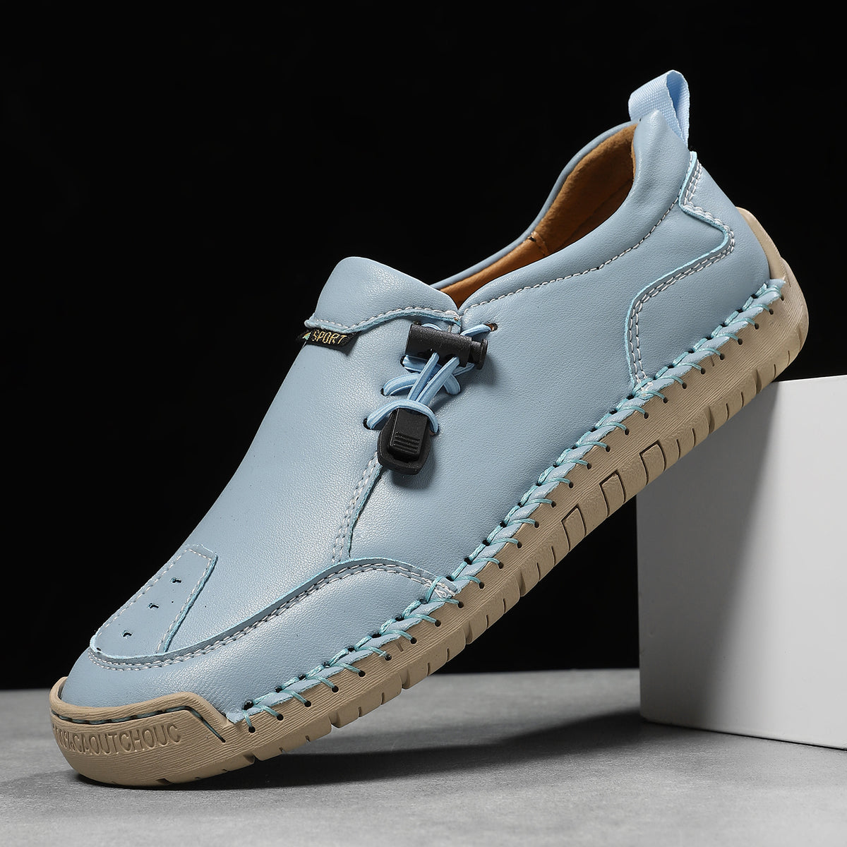 ⏰Last Day 70% OFF 🔥 TOPSFANO® Men's Handmade Leather Pull-Cord Casual Shoes