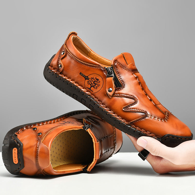 ⏰Last Day 70% OFF 🔥 TOPSFANO® Men's Vintage Side-Zip Casual Shoes