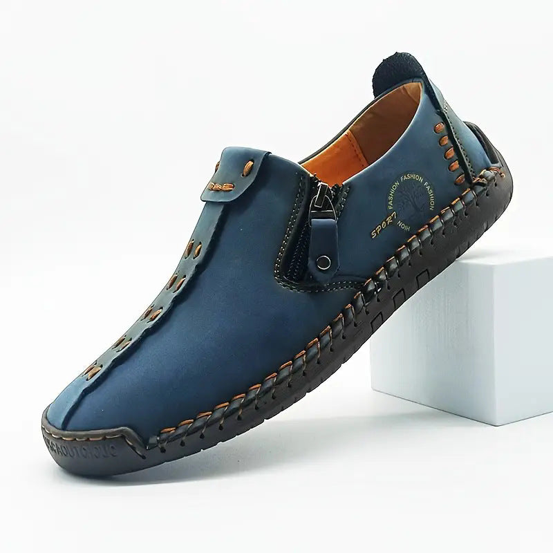 ⏰Last Day 70% OFF 🔥 TOPSFANO® Men's Vintage Side-Zip Slip-On Shoes