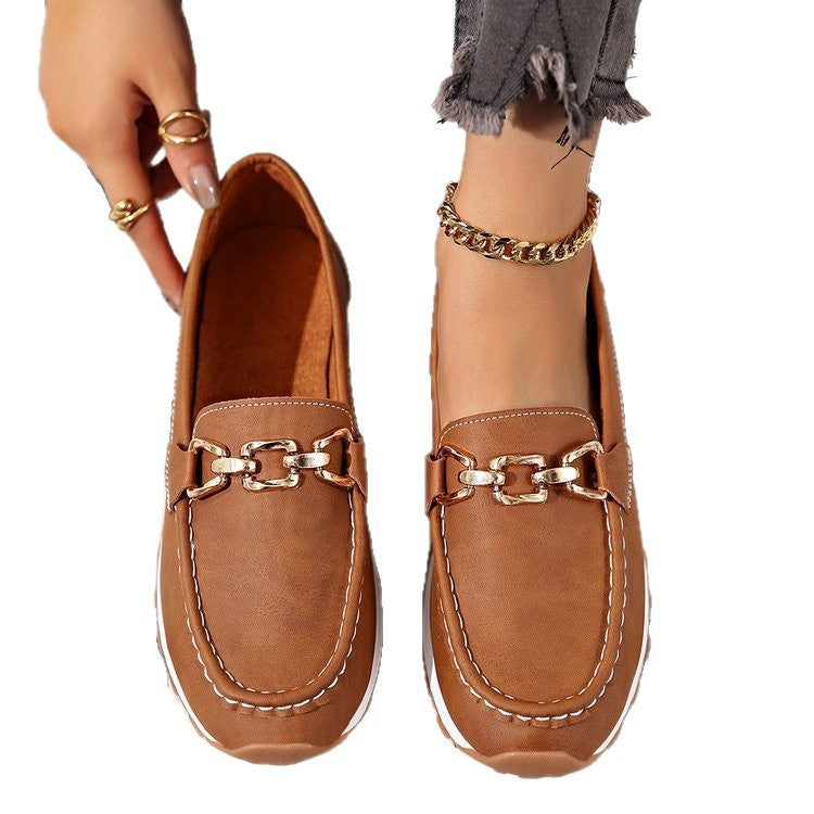 ⏰Last Day 70% OFF 🔥 TOPSFANO® Women's Casual Chain Loafers