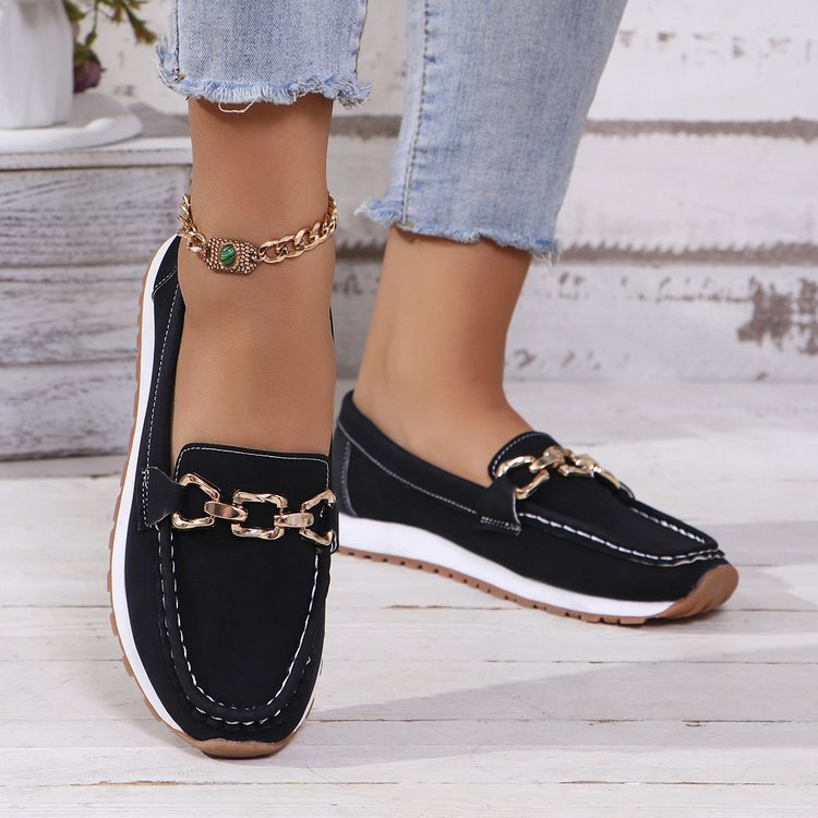 ⏰Last Day 70% OFF 🔥 TOPSFANO® Women's Casual Chain Loafers