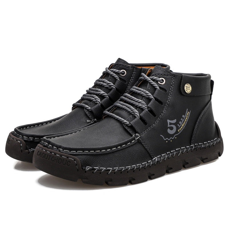 ⏰Last Day 70% OFF 🔥 TOPSFANO® Men's Vintage Lace-Up Ankle Boots