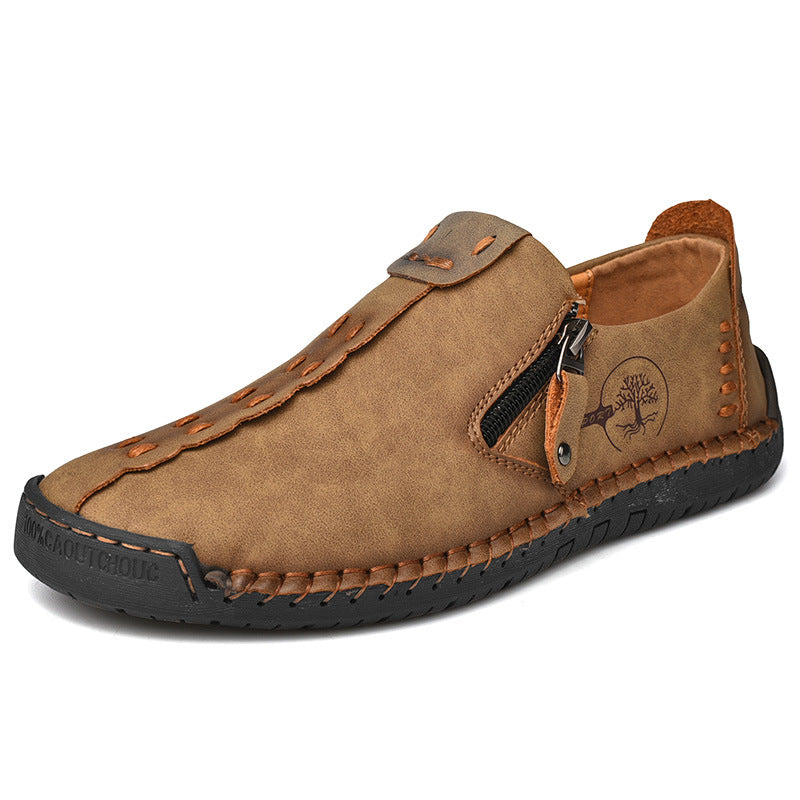 ⏰Last Day 70% OFF 🔥 TOPSFANO® Men's Vintage Side-Zip Slip-On Shoes