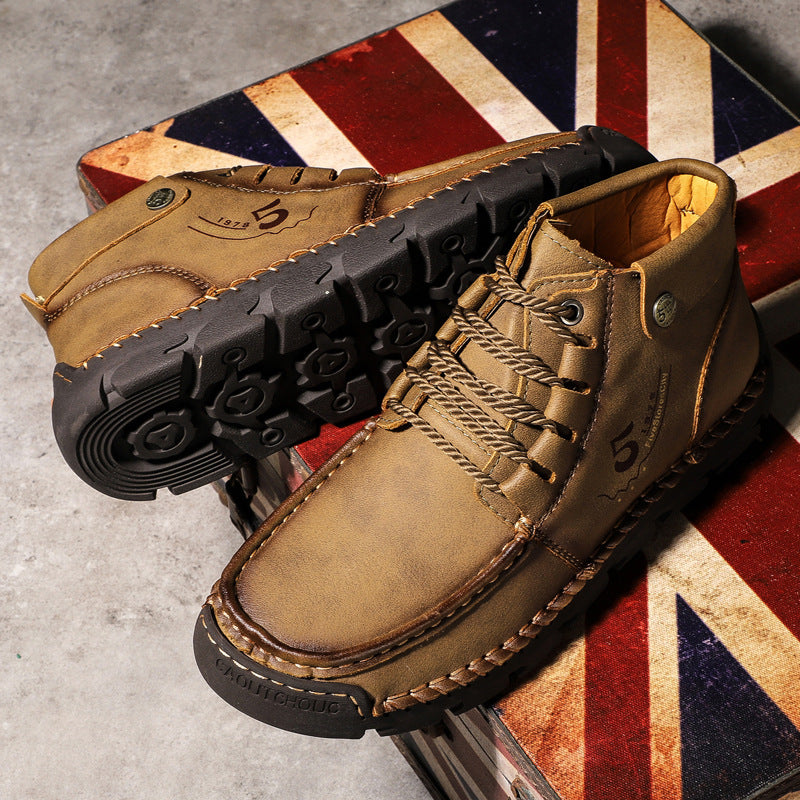 ⏰Last Day 70% OFF 🔥 TOPSFANO® Men's Vintage Lace-Up Ankle Boots