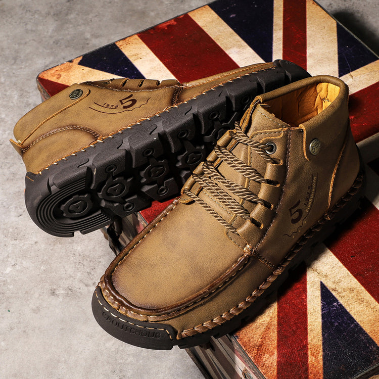 ⏰Last Day 70% OFF 🔥 TOPSFANO® Men's Vintage Lace-Up Ankle Boots
