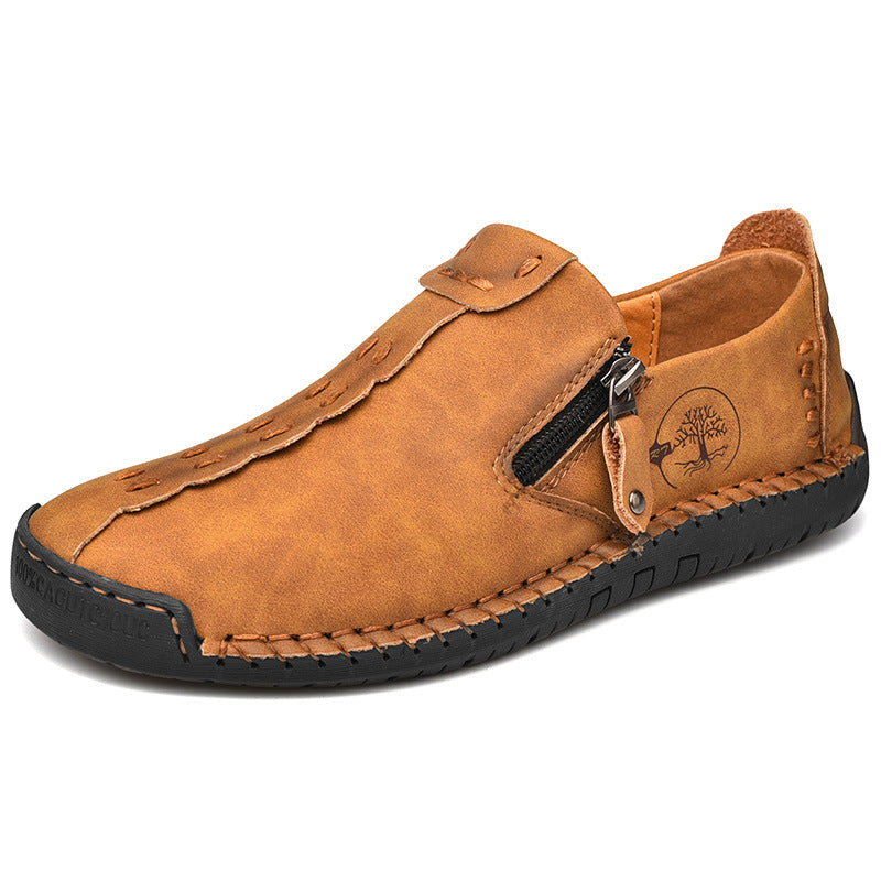 ⏰Last Day 70% OFF 🔥 TOPSFANO® Men's Vintage Side-Zip Slip-On Shoes