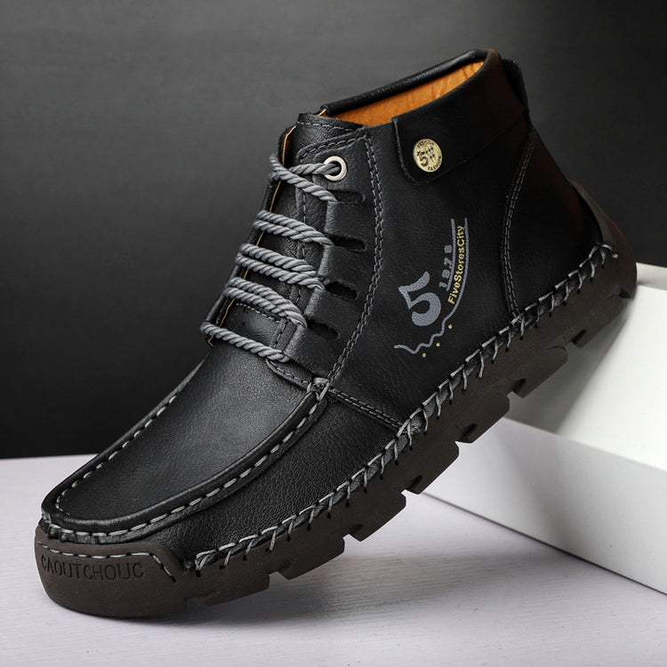 ⏰Last Day 70% OFF 🔥 TOPSFANO® Men's Vintage Lace-Up Ankle Boots