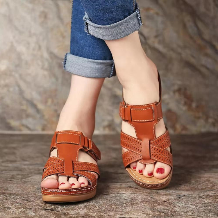 ⏰Last Day 70% OFF 🔥 TOPSFANO® Women's Casual Wedge Slide Sandals