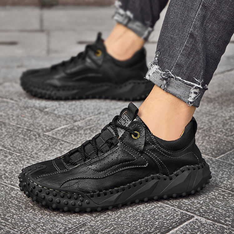 ⏰Last Day 70% OFF 🔥 TOPSFANO® Men's Leather Lace-Up Casual Shoes