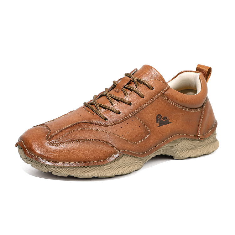 ⏰Last Day 70% OFF 🔥 TOPSFANO® Men's Handmade Low-Top Leather Lace-Up Shoes