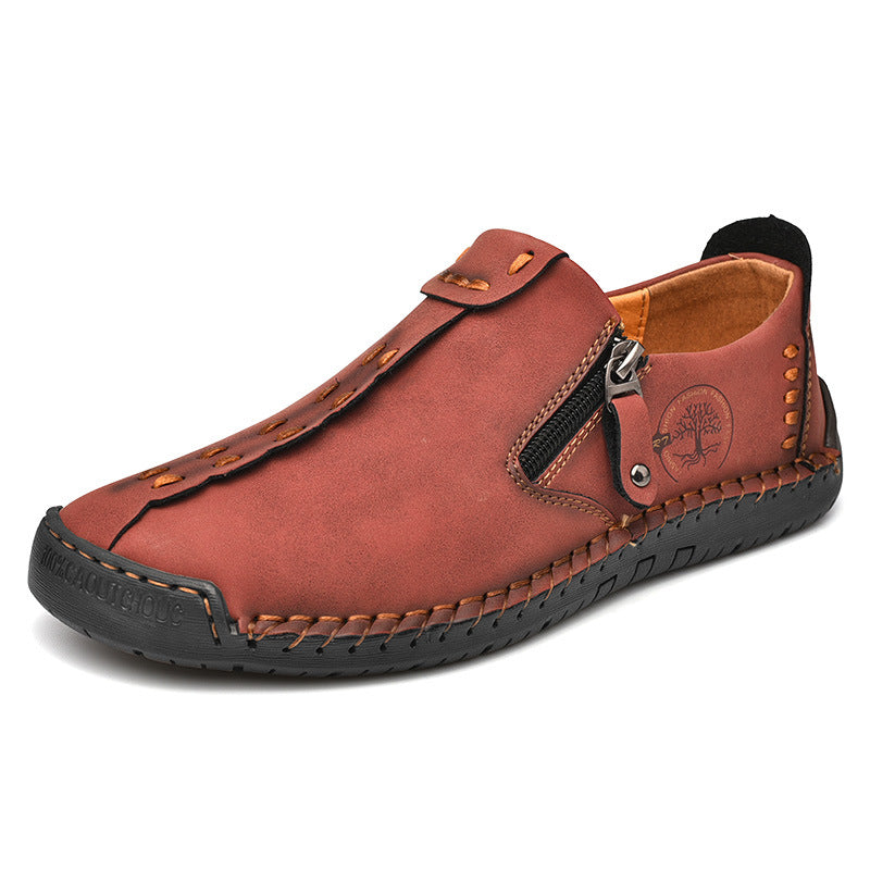 ⏰Last Day 70% OFF 🔥 TOPSFANO® Men's Vintage Side-Zip Slip-On Shoes