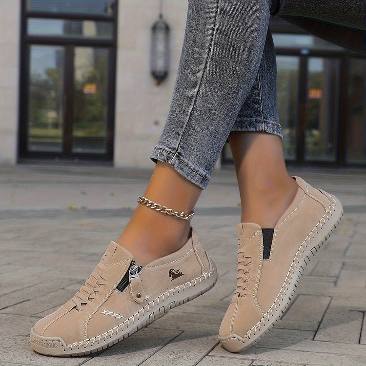 ⏰Last Day 70% OFF 🔥 High quality slip-on cowhide leather driving shoes with side zip