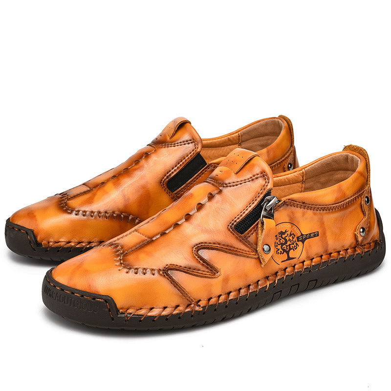 ⏰Last Day 70% OFF 🔥 TOPSFANO® Men's Vintage Side-Zip Casual Shoes
