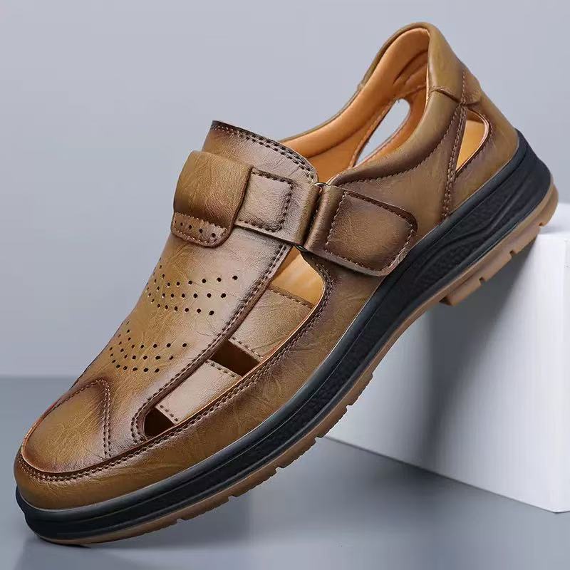 ⏰Last Day 70% OFF 🔥 TOPSFANO®Men's Genuine Leather Breathable Sandals