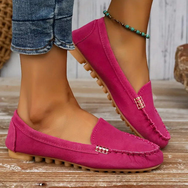 ⏰Last Day 70% OFF 🔥 Round Toe Flats Breathable Slip-on Hiking Shoes